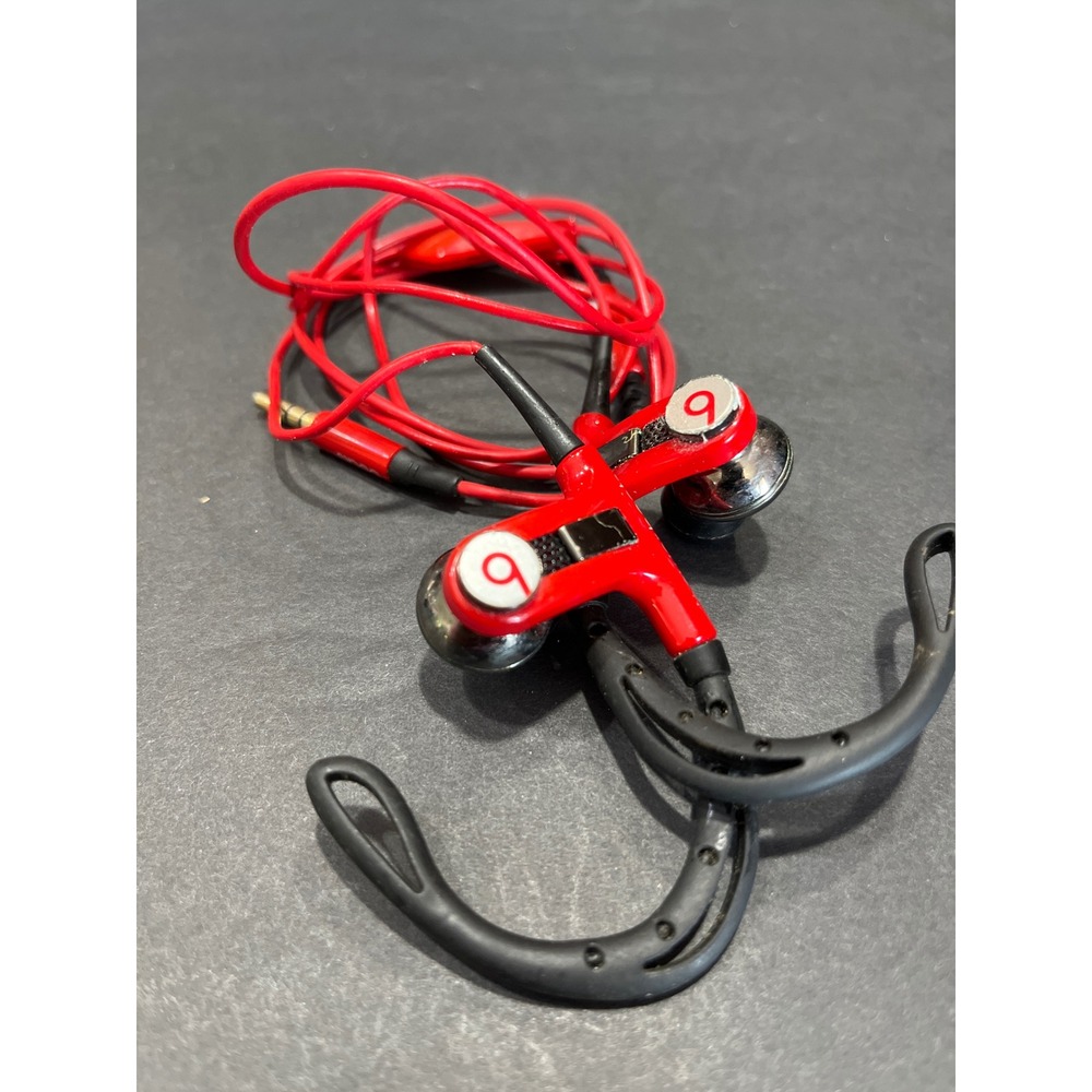 Beats by Dr. Dre Powerbeats Wired In-Ear Headphones Red Black 3.5mm Jack